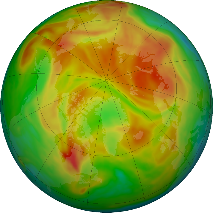 Arctic ozone map for 01 May 2021